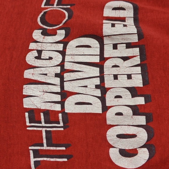 THE MAGIC OF DAVID COPPERFIELD Vintage 1980's Kids Shirt Single Stitch Size Med - Picture 15 of 16